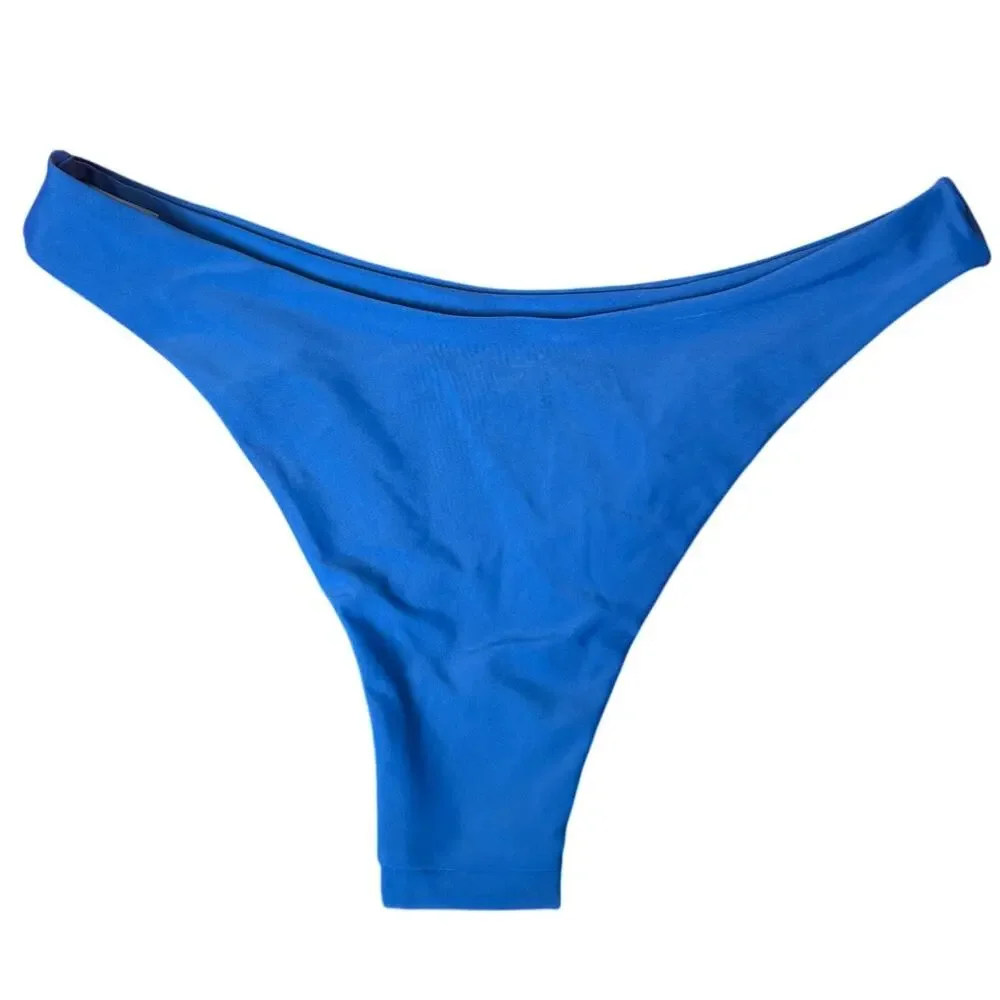 Zaful NWT Size 6 Women Bikini Blue Bottoms High Cut Cheeky